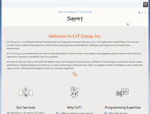 Tablet Screenshot of cxtgroup.com